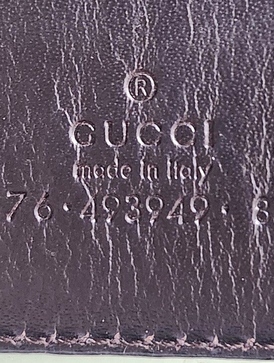 Gucci Guccissima Interlocking G Dark Brown Leather Belt Gold Tone Buckle main image 7